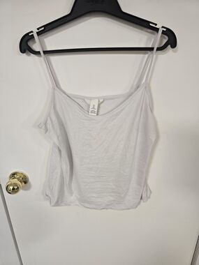 H&M White Spaghetti Strap Camisole